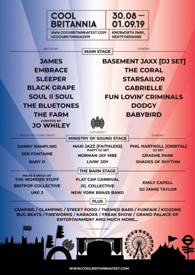 'Cool Britannia Festival' Announces 2019 Lineup Image