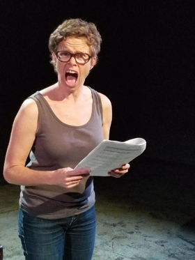 Eliza Gibson Taps Tech for Hilarious One-Woman Show at FRIGID NY Image