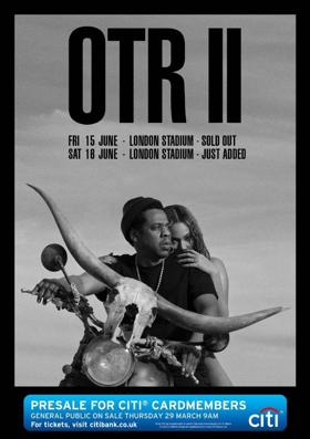 JAY-Z & Beyonce Announce Additional OTR II Tour Dates Due To Overwhelming Demand 