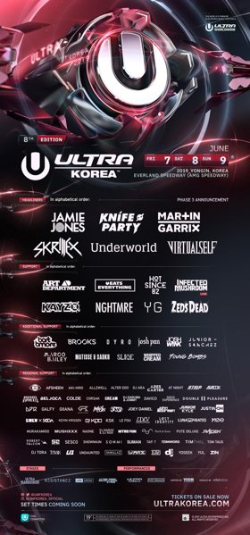 ULTRA Korea Announces Phase Three Lineup Image