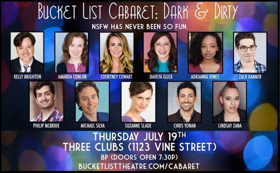 Review: A Great Evening of DARK & DIRTY Ditties by Bucket List Cabaret at Three Clubs 