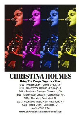 Christina Holmes to Embark on BRING THE PEOPLE TOGETHER Tour This June 
