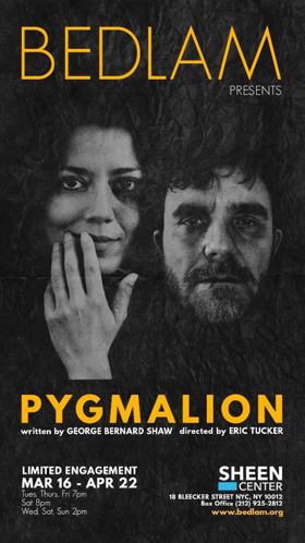 Vaishnavi Sharma and Eric Tucker Lead PYGMALION at The Sheen Center  Image