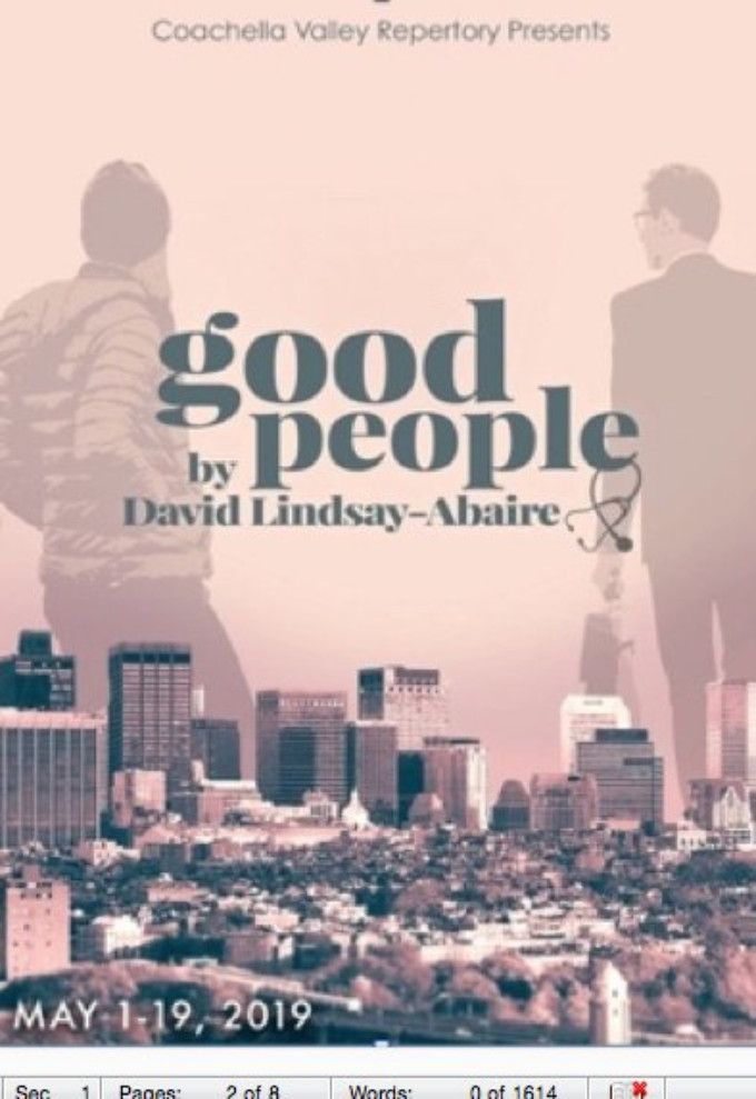 GOOD PEOPLE Comes To CV Rep Theater Image