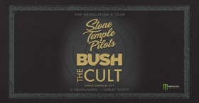 Stone Temple Pilots, Bush, The Cult Announce Tri-Headlining REVOLUTION 3 Tour Image