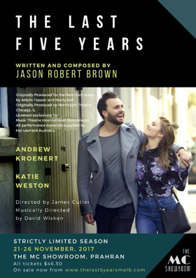 Katie Weston and Andrew Kroenert to Star in THE LAST FIVE YEARS at The MC Showroom Image