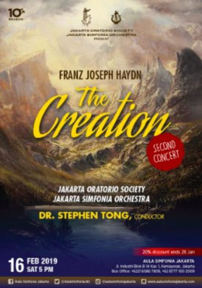 THE CREATION Comes to Jakarta Symphony 2/16! Image