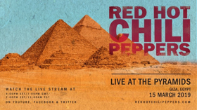 nugs.net to Offer Free Live Stream of the Red Hot Chili Peppers Concert at The Pyramids of Giza  Image