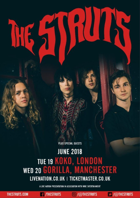 The Struts Announce UK Headline Show Image