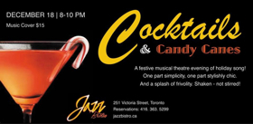 Cocktails and Candy Canes Cabaret Comes to The Jazz Bistro 