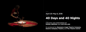 Co-Production 40 DAYS AND 40 NIGHTS Comes to The Theatre Center 