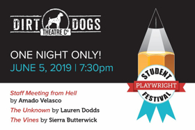 Dirt Dogs Theatre Co. Names Selections for Second Annual Student Playwright Festival 