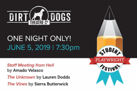 Dirt Dogs Theatre Co. Names Selections for Second Annual Student Playwright Festival Image