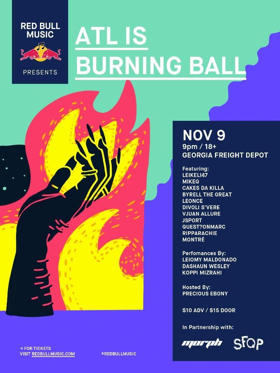 Red Bull Music Presents: ATL Is Burning feat. Leikeli47, QUEST?ONMARC, Cakes da Killa & More  Image