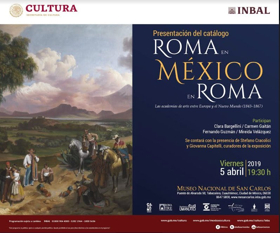 El intercambio cultural entre Italia y nuestro país se exhibirá en el catálogo de la exposición Roma en México / México en Roma  Image