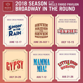 SINGIN' IN THE RAIN, NEWSIES, MAMMA MIA! and LITTLE SHOP OF HORRORS Headline 2018 Lineup at Music Circus Image