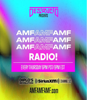 DESTRUCTO Debuts New Show AMFAMFAMF RADIO! on SIRIUSXM Today, 4/12 Image
