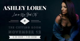 Ashley Loren Makes Her Solo NYC Debut at The Cutting Room 