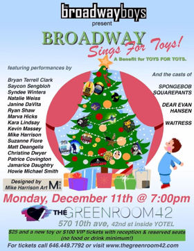 The Broadway Boys Host 10th Annual BROADWAY SINGS FOR TOYS at Green Room 42 