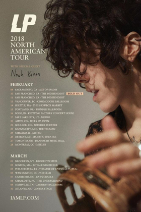 LP Announces North American Headline Tour; Tix On Sale Now  Image