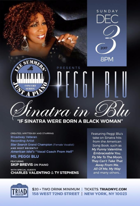 Broadway's Peggi Blu to Perform SINATRA IN BLU at the Triad Theatre 