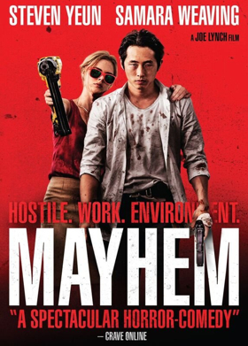 Steven Yeun Stars in MAYHEM Available on HD 4K/Blu-ray Combo, Blu-ray and DVD Today 