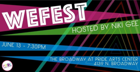 Pride Films and Plays Semi-Annual 'WeFest' Showcase June 13 Image