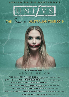 UNI/VS Announces 'Smile' Australian Tour with Above, Below 