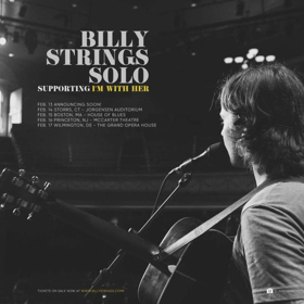 Billy Strings (Solo) To Support I'm With Her For Select Dates Image