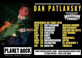 Dan Patlansky Announces Hightown Parade as Special Guests on November 2018 UK Tour 