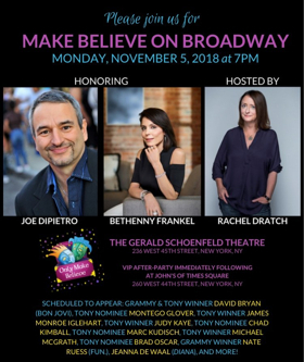 Rachel Dratch to Host ONLY MAKE BELIEVE GALA Honoring Bethenny Frankel & Joe DiPietro; Performances from Judy Kaye, James Monroe Iglehart, and More 