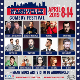 Jay Leno, Ali Wong, Jim Jefferies to Perform at the 2019 Nashville Comedy Festival Image