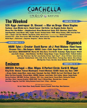 Beyonce, The Weeknd Headline 2018 Coachella Festival Performance Lineup 
