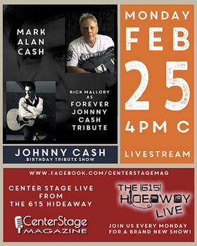 Center Stage Magazine Announces Johnny Cash Birthday Tribute Show A Tribute to The Man In Black 