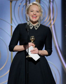 THE HANDMAID'S TALE's Elisabeth Moss Wins Golden Globe For Best Actress 