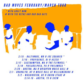 Bad Moves Share WISHING Video, Plus Tour Dates with Adult Mom, The Beths Image