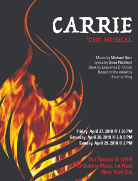 The Professional Conservatory Of Musical Theatre at NYFA Presents CARRIE THE MUSICAL  Image