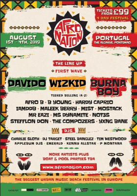 Wizkid, Burna Boy and Davido to Headline the Afro Nation Festival  Image