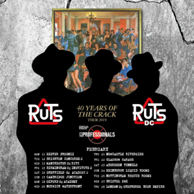 Ruts DC Announce 40th Anniversary of THE CRACK Tour February 2019 