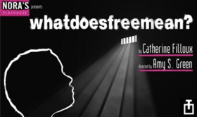 Nora's Playhouse Presents WHATDOESFREEMEAN? By Catherine Filloux Image