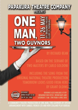Review: ONE MAN TWO GUVNORS at Off Broadway Papakura Auckland Image