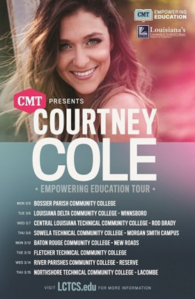 Country Star Courtney Cole Reveals Dates for 'Empowering Education Tour' 