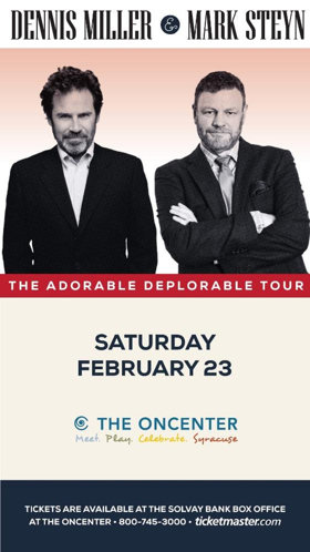 Dennis Miller & Mark Steyn Bring Tour to Syracuse 