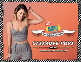 Cassadee Pope Returns to Vans Warped Tour this July 