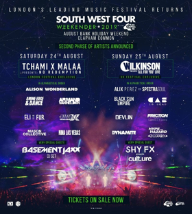 South West Four Announces Phase Two Lineup with Wilkinson, Ms Dynamite, Basement Jaxx 