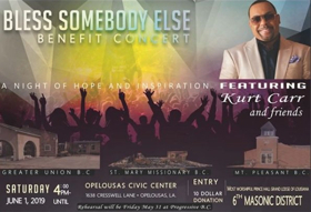 Legendary GRAMMY-Nominated Maestro Kurt Carr Headlining 'Bless Somebody Else' Benefit Concert 