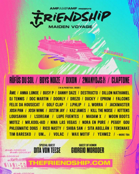 FRIENDSHIP Music Cruise Announces Line-Up with Rufus Du Sol, Boys Noize, Giorgio Moroder, Dita von Tees & More 