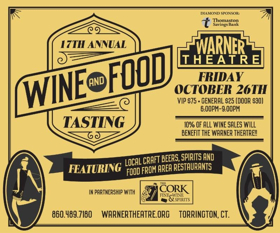 The Warner Will Hold its 17th Annual Wine & Food Tasting 