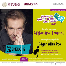 La atmósfera oscura de Edgar Allan Poe cobrará vida en la voz de Alejandro Tommasi Image