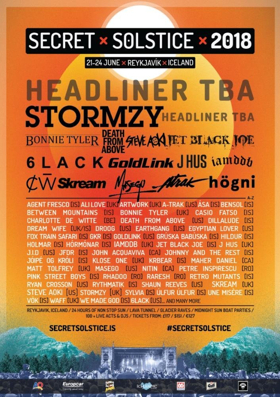 Iceland's 2018 Secret Solstice Festival Announces Phase 1 Lineup Image
